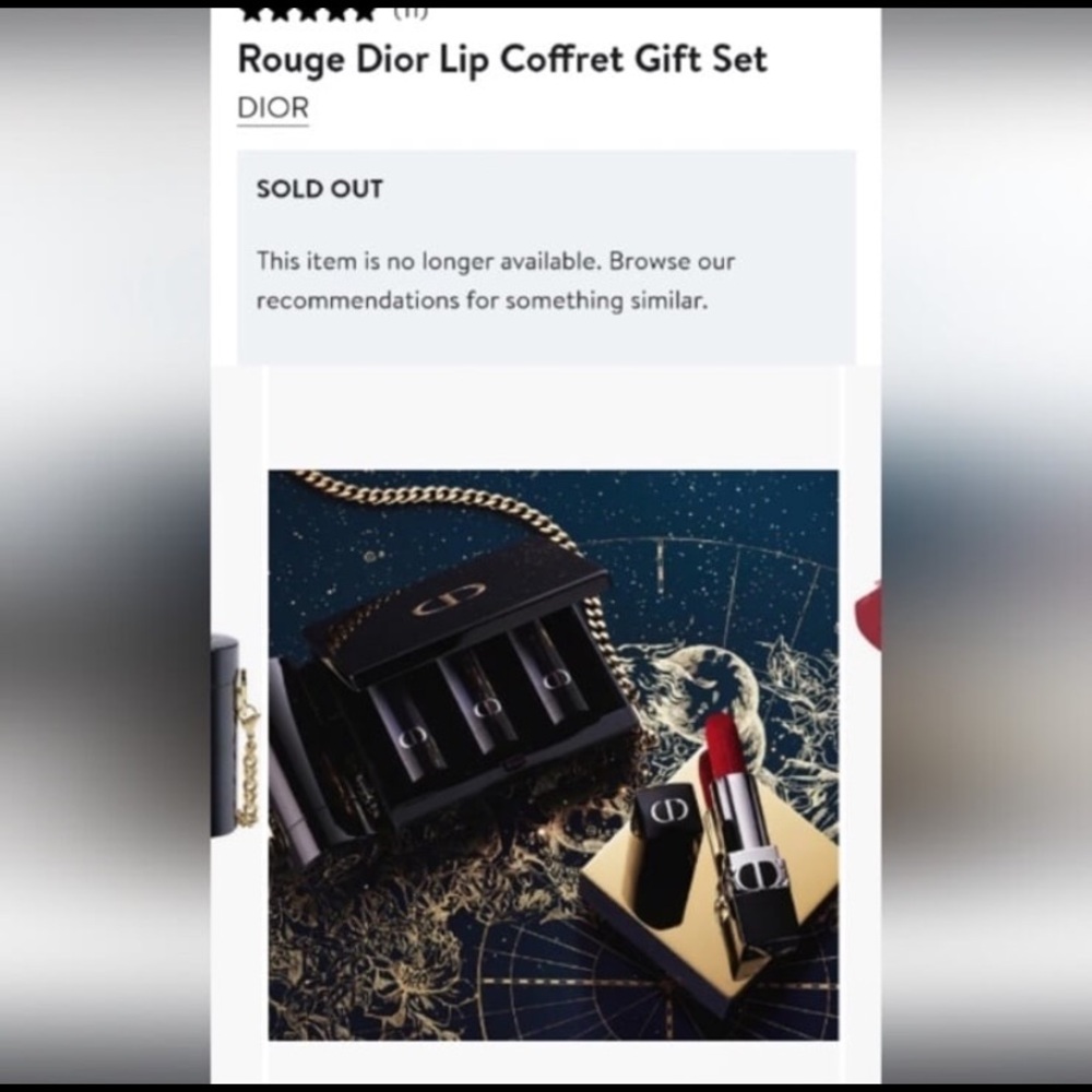 DIOR NWOT Rouge Minaudière Clutch/Lipstick Set - Picture 3 of 4